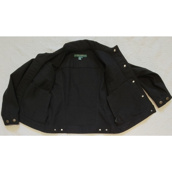 Lauren Ralph Lauren Black Jean Jacket. - Picture 3 of 7